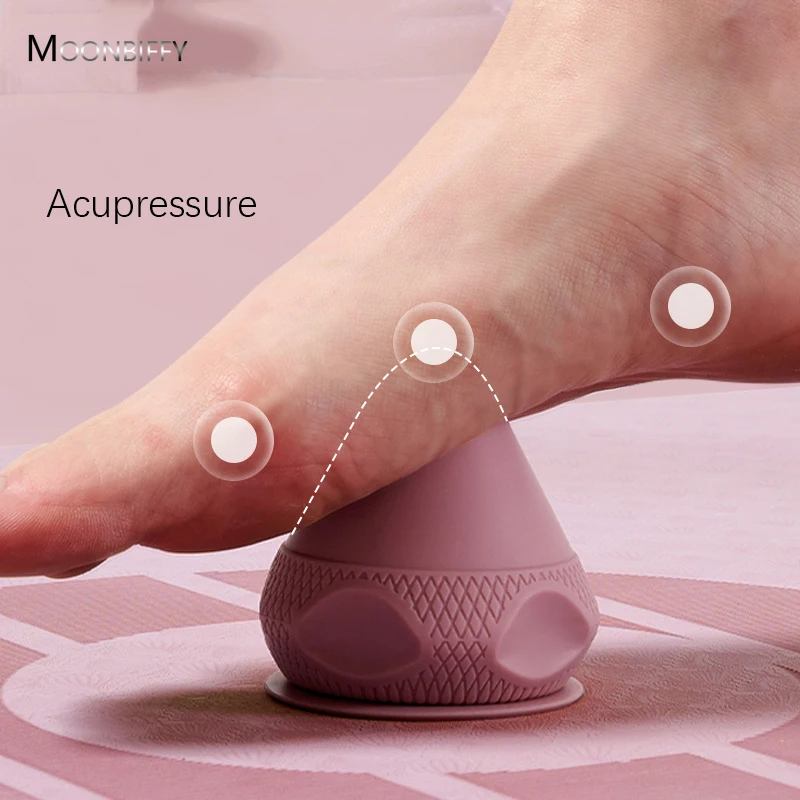 Silicon Massage Cone Solid Adsorption Ball Psoas Thoracic Spine Back Scapula Foot Yoga Muscle Masaje Y Relajación