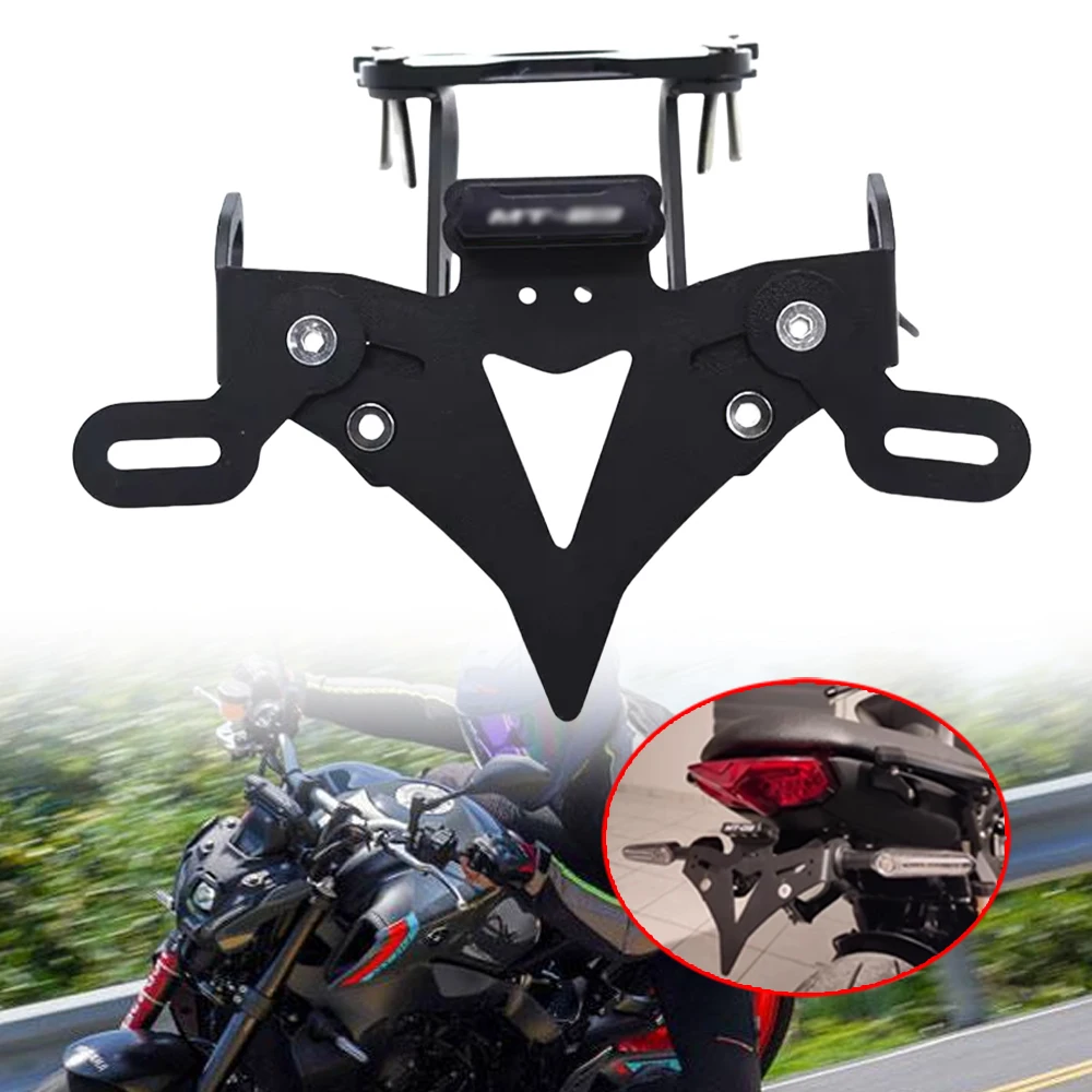

Motorcycle Registration License Plate Holder Mount Bracket with LED License Plate Light Fit For YAMAHA MT-09 MT09 MT09 2021 2022
