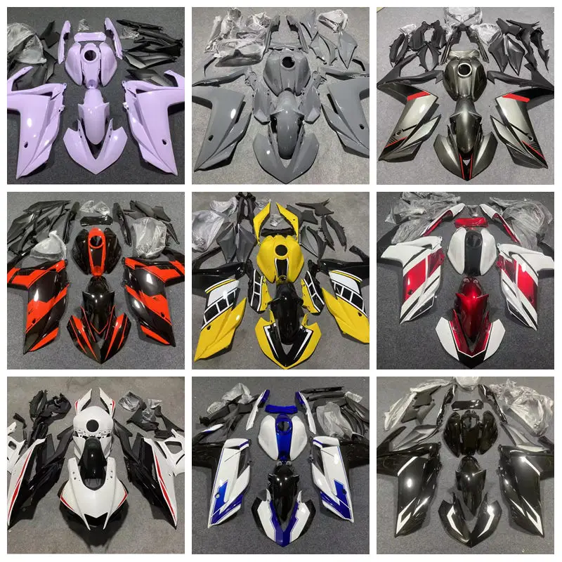4 Gift new ABS fairing kit - suitable for Yamaha R25, R3, 2015, 2016, 2017, and 2018 models. Comes with customization options.