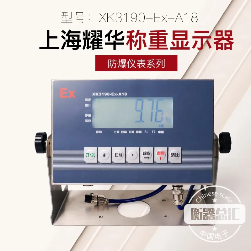 XK3190-Ex-A18 Stainless Steel Intrinsically Safe Explosion-proof Instrument Electronic Bench Scale Weighing Display