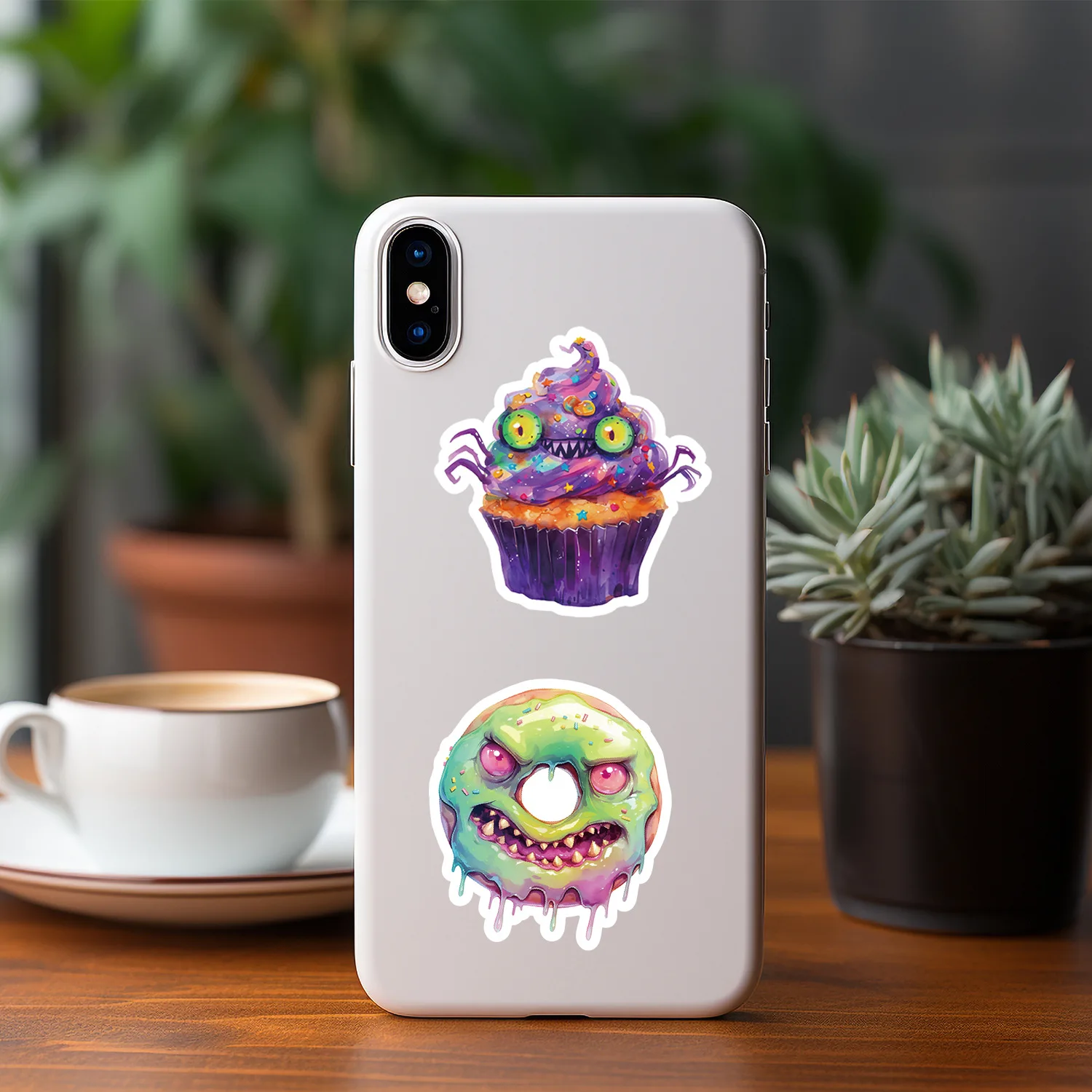 10/30/50Pcs Néon Halloween Graffiti Autocollants Créatifs Autocollants Décoratifs BRICOLAGE Guitare Tasse D'eau Planche À Roulettes Autocollants Étanches