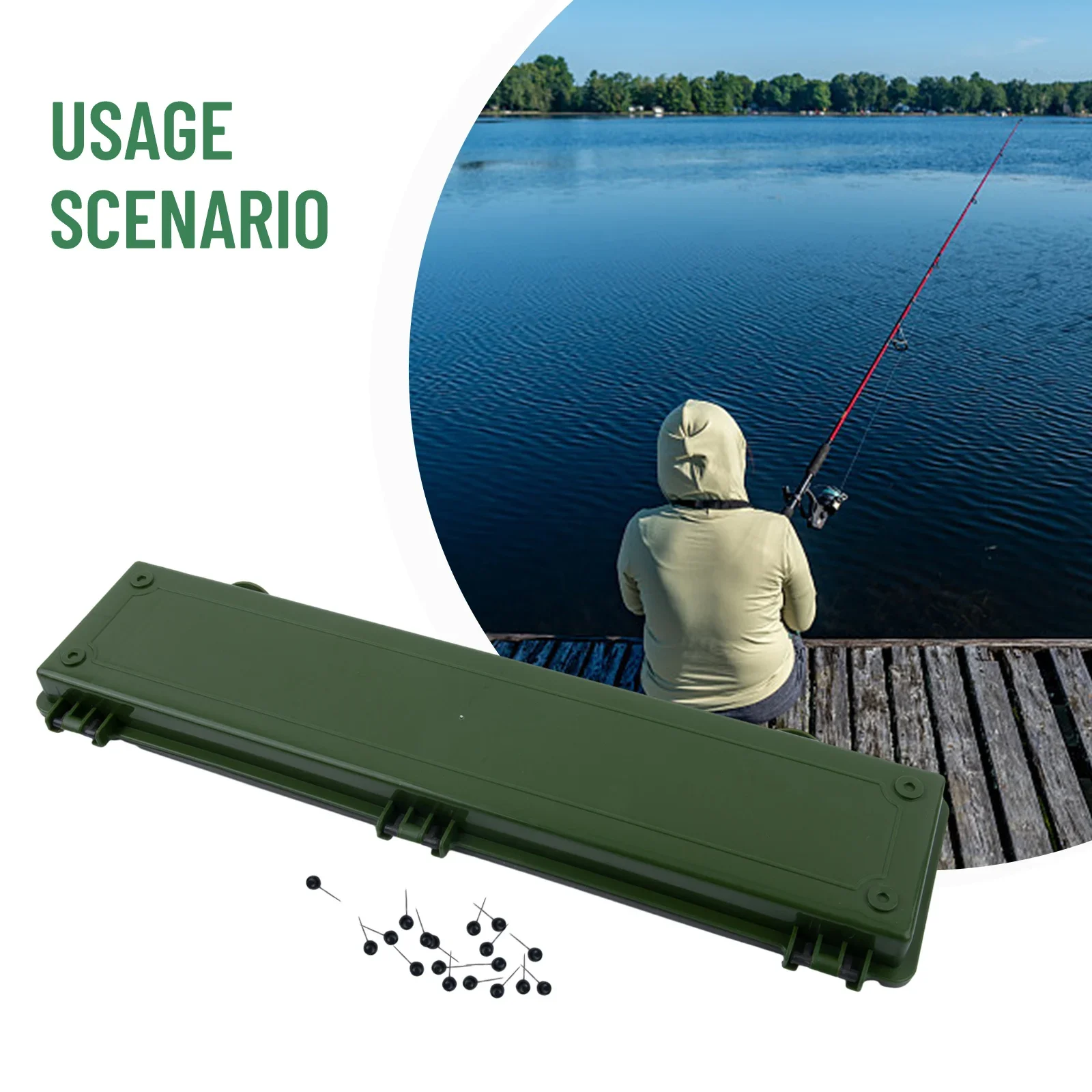 

Carp Fishing Hair Rig Tackle Box Waterproof Hold Rigs Storage Case With 15 Pins Carp Fishing Rig Box Wallet Rig Storage Box ﻿