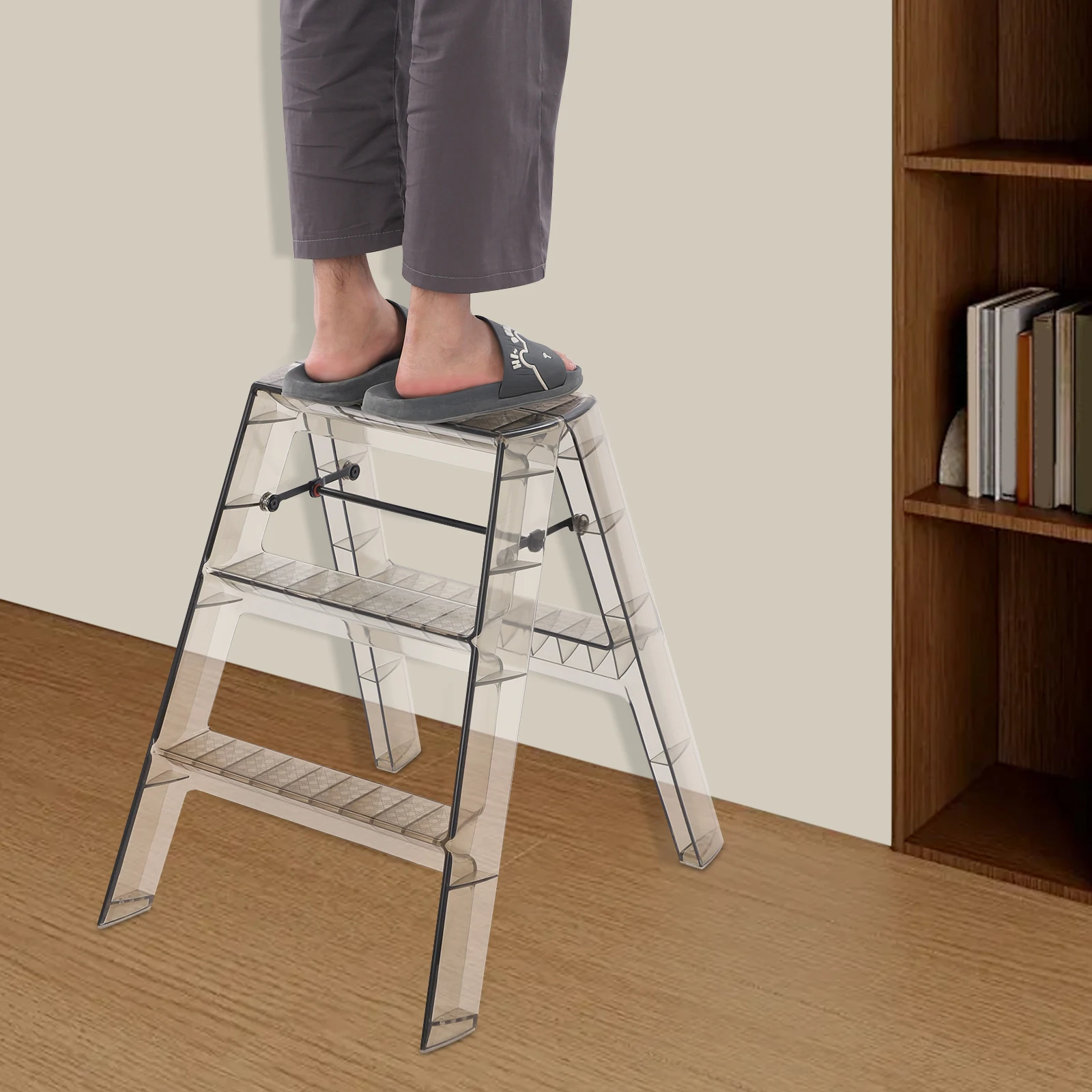 

3-step Ladder, Folding Ladder, Portable Stepladder for Household