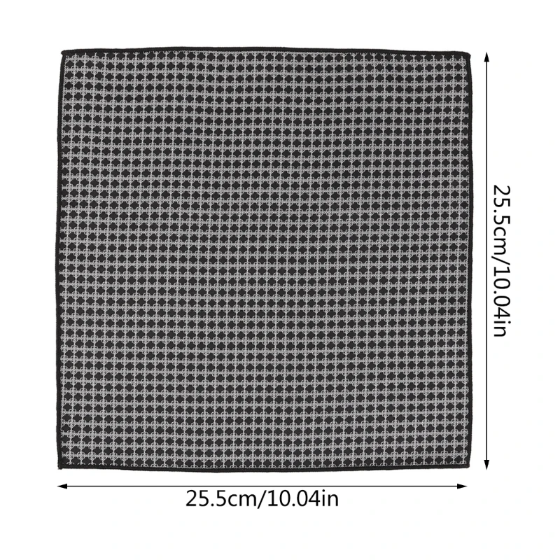 Pañuelo varios tipos para adultos 50JB, pañuelos negocios lavables suaves con patrón oscuro