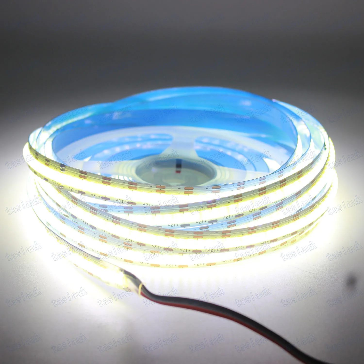 CCT COB LED Strip Light 5M High Density Dual Colour Warm Cool White Dimmable Linear Lights 12V 24V 608leds/m Flexible Tape Rope