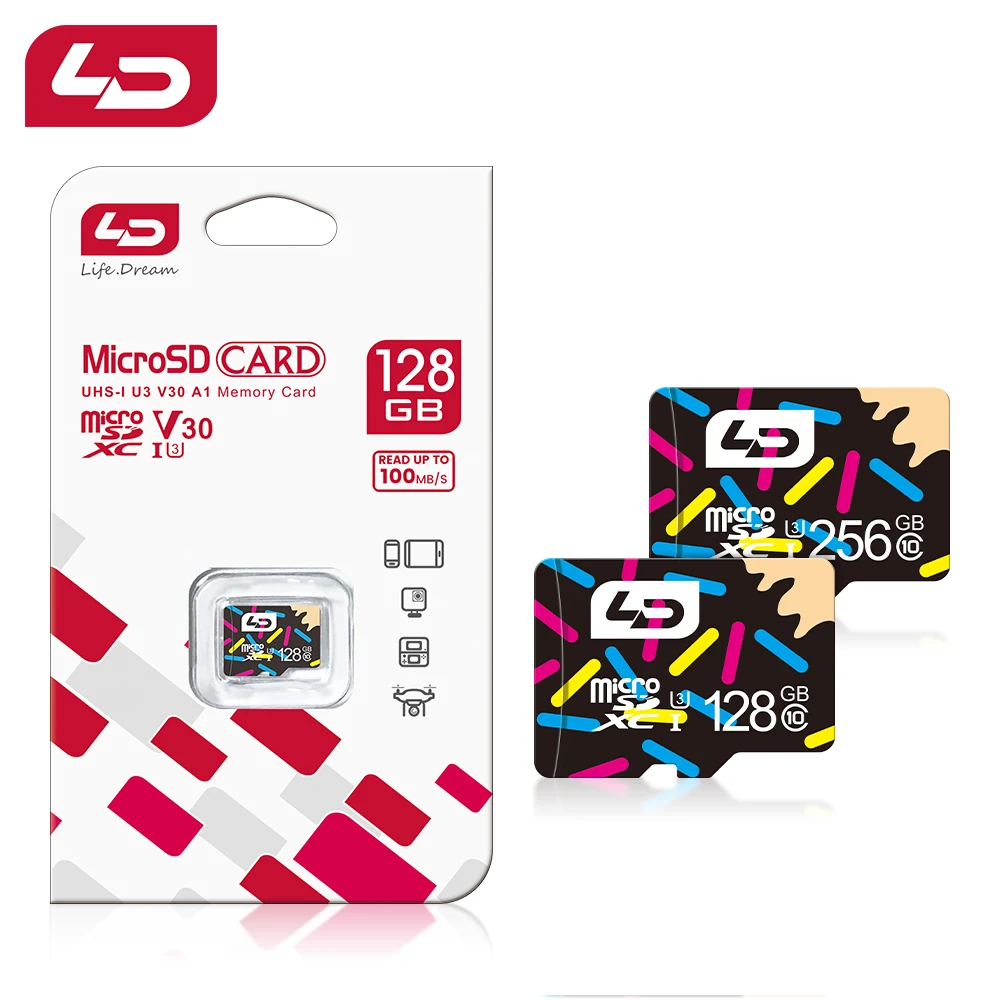 LD Micro TF SD Card 512GB 256GB 128GB 64GB 32GB 16GB 8GB Flash classe 10 scheda di memoria 64GB Micro TF SD Card per Smartphone