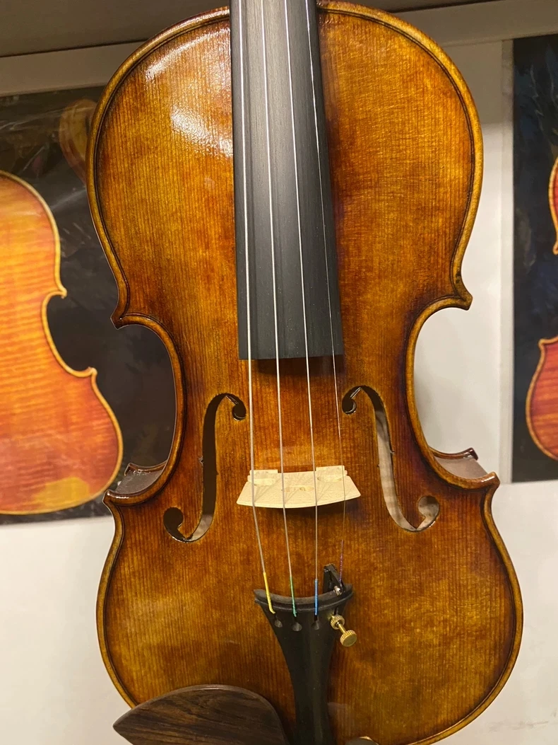 30 Years of European Spruce Wood！Antonio Stradivarius Handmade Violin 4/4 Italian Retro Oil Varnish Professional Violin Set