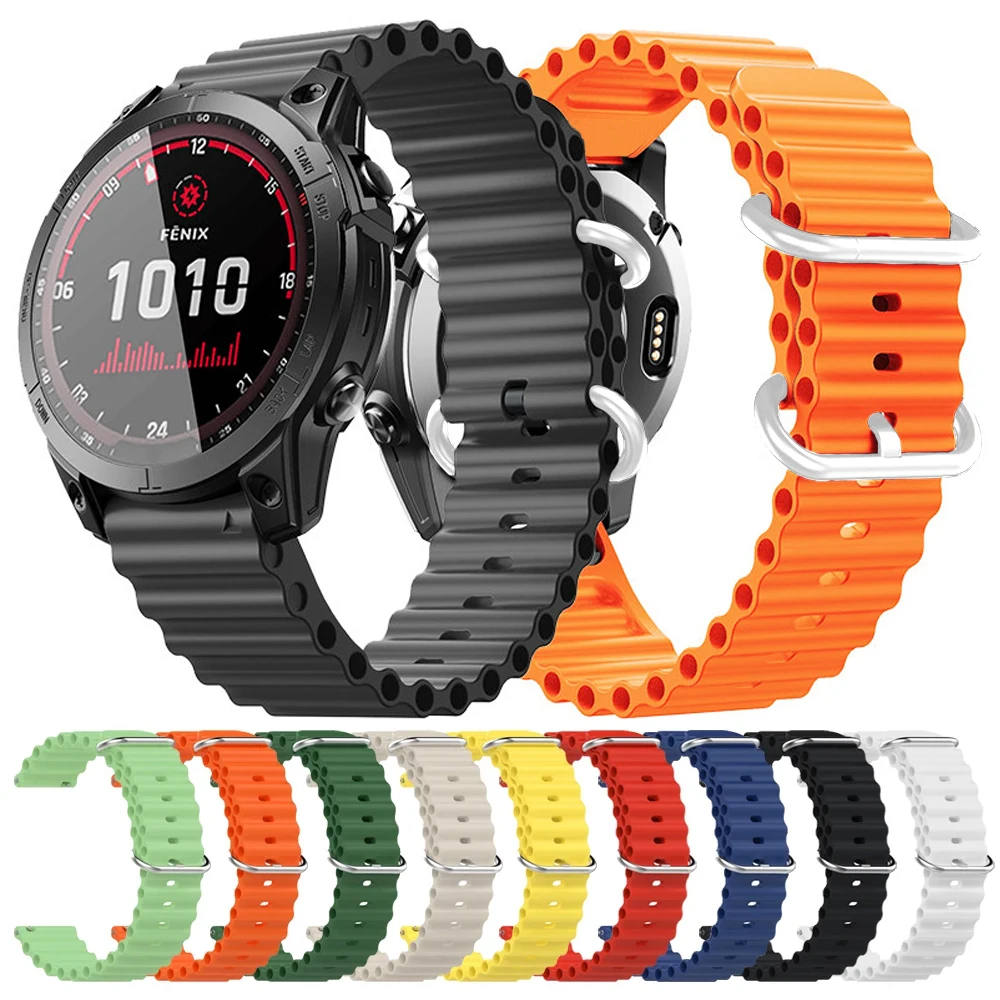 Sport-Silikonarmband für Garmin Forerunner 965 955 Solar 945 935 745 Armband Uhrenarmband 22 mm Ersatzarmband