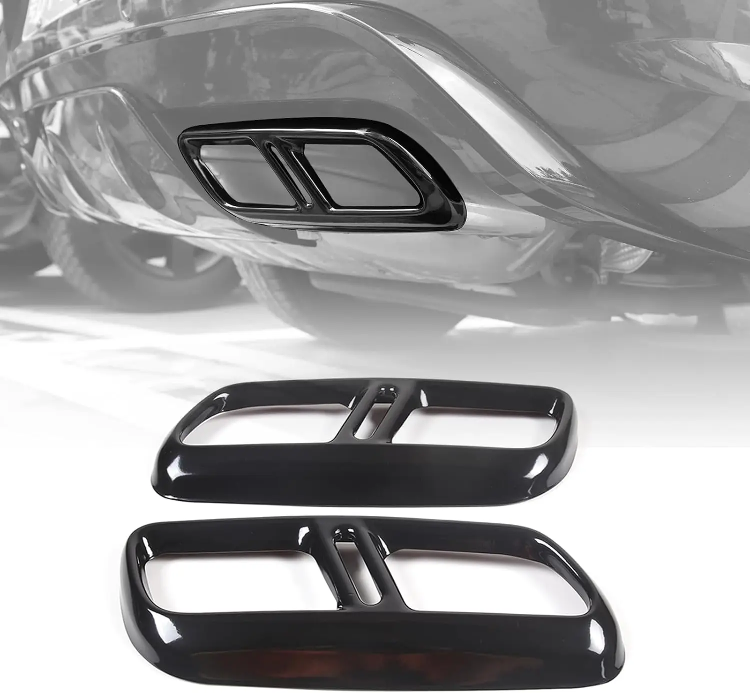

2PCS Stainless Steel Car Tail Exhaust Pipe Cover For LR Range Rover Sport L461 2023-2025 Tail Throat Pipe Trim Accessories