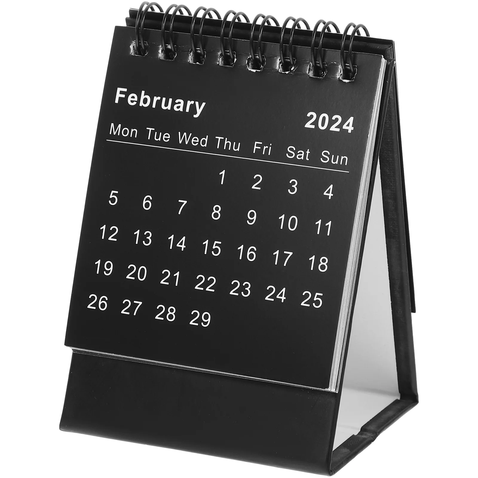 House 2024 Mini Desk Calendar Working Creative Decor Accessories Black 2025 Table Small Office