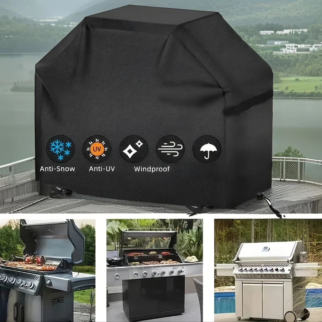 Barbecue Grill Cover, Outdoor Grill Grill Cover, 8 Sizes Available, Suitable for Camping and Barbecue Essential Accessories