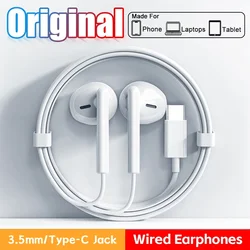 Headphones For Xiaomi 14 13 12 11 in-ear Earphones Redmi Note 10 9 8 7 Type C 3.5mm Wired Headset Phone Accessories