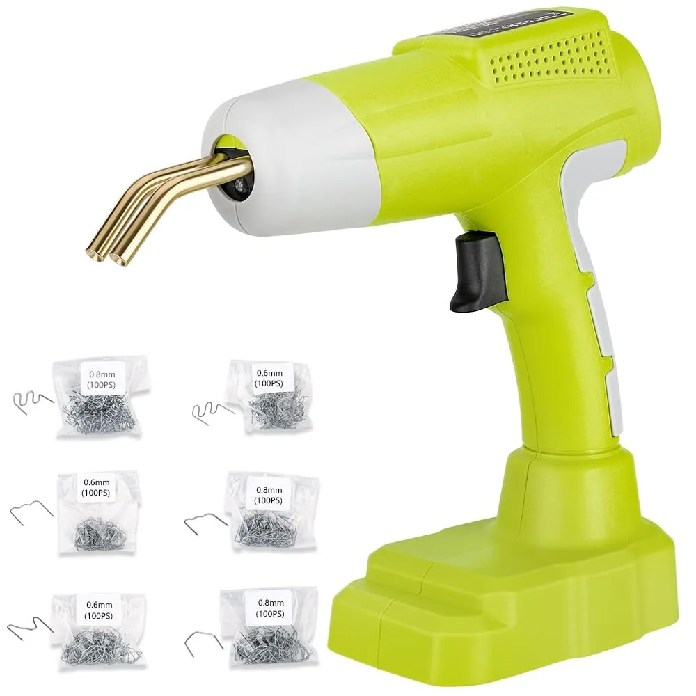 

Rechargeable Plastic Welder Kit for Ryobi 18V Li-Ion Batteries Portable Plastic Welder with LED Indicator DIY Home Repair Tools