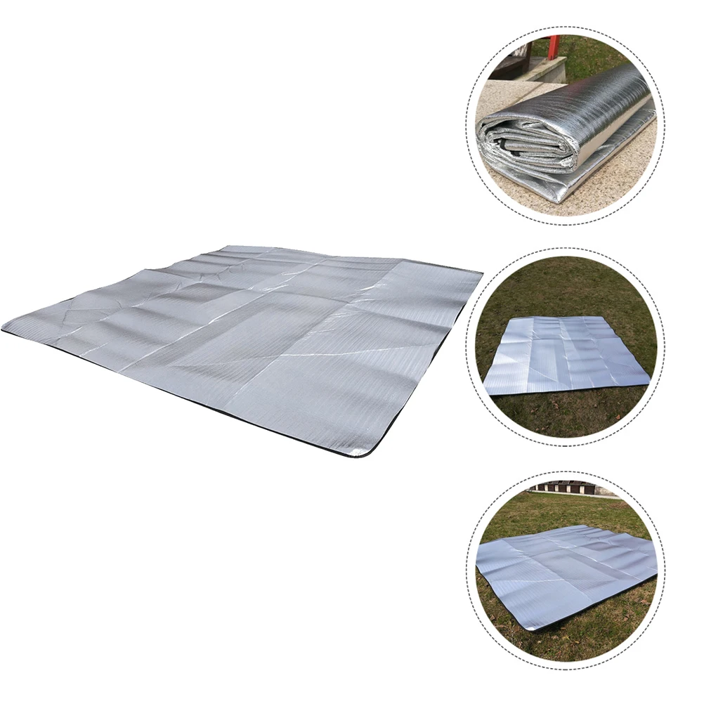 

1pc Waterproof Camping Mat Premium Foldable Outdoor Picnic Pad Beach Cushion For Hiking Tailgate Concerts Gift Family Friends