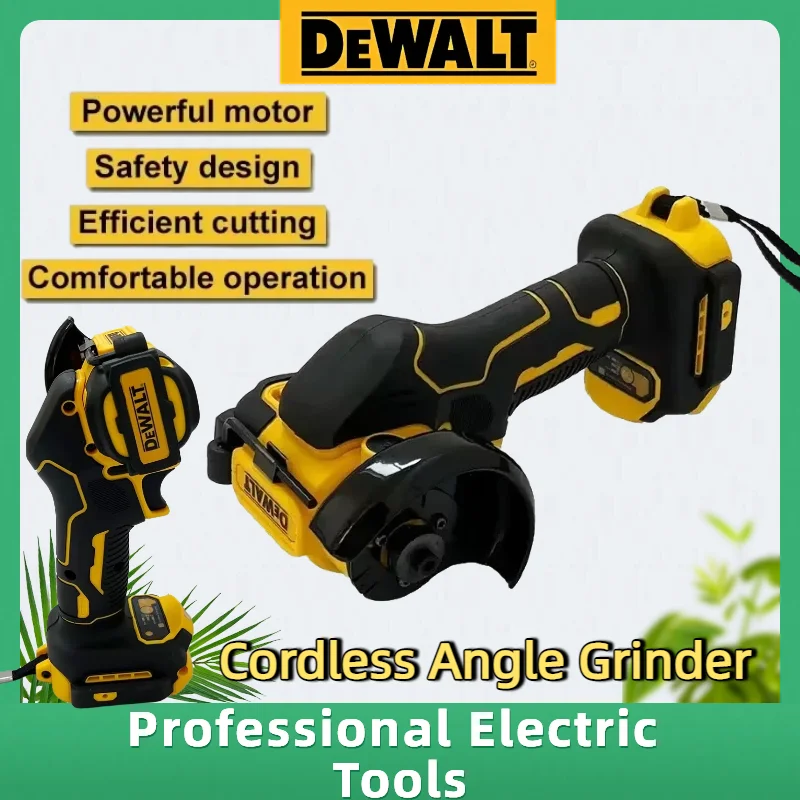 DEWALT 3 Inch Mini Cordless Angle Grinder Polishing Grinding Machine Electric Cutting Tool For 18V 20V Battery