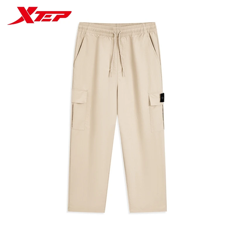 Xtep Trousers For Men And Women 2024 Autumn Fashion Versatile Street Style Sweatpants  Loose Life-style Bottoms 876327980102