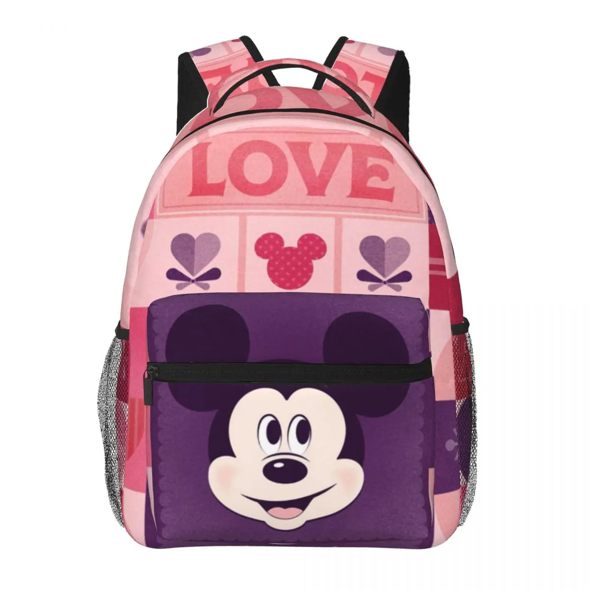 Mickey Mouse bedrukte lichtgewicht casual schooltas voor school, buiten, winkelen, kantoor 17 inch