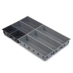 7 pieces kitchen drawer tableware cutlery knife and fork free combination sorting box Multi-functional debris storage tray