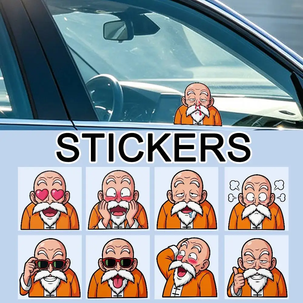 DRAGON BALL GOKU Funny Waterproof Reflective Scratch Cover Sticker Universal Decor Decal For Car Motorcycle Helmet Refrigerator