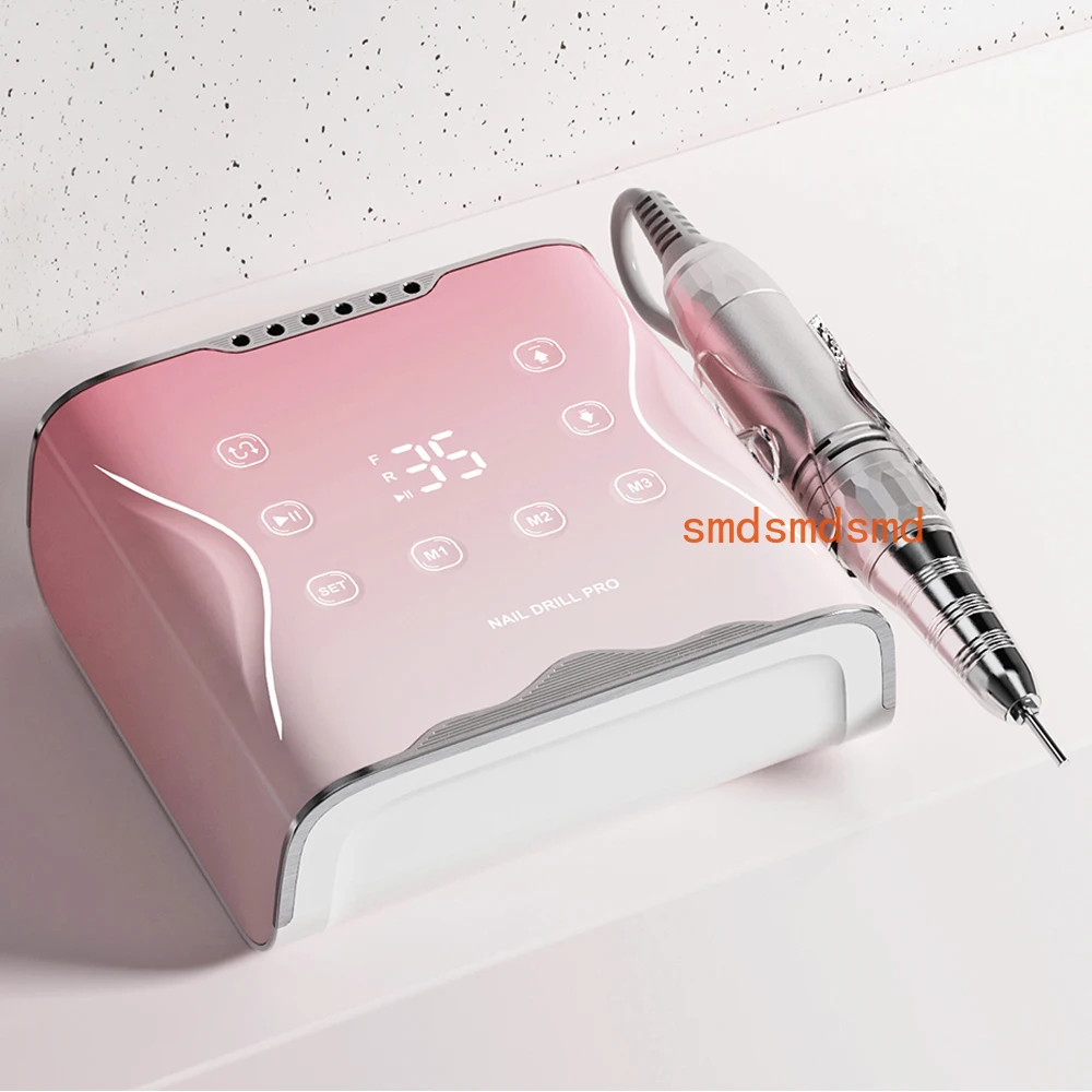 Professional Nail Drill Machine 35000 RPM Electric Sander Three Preset Modes Metal Manicure Machine for Nails Art Nail Equipment