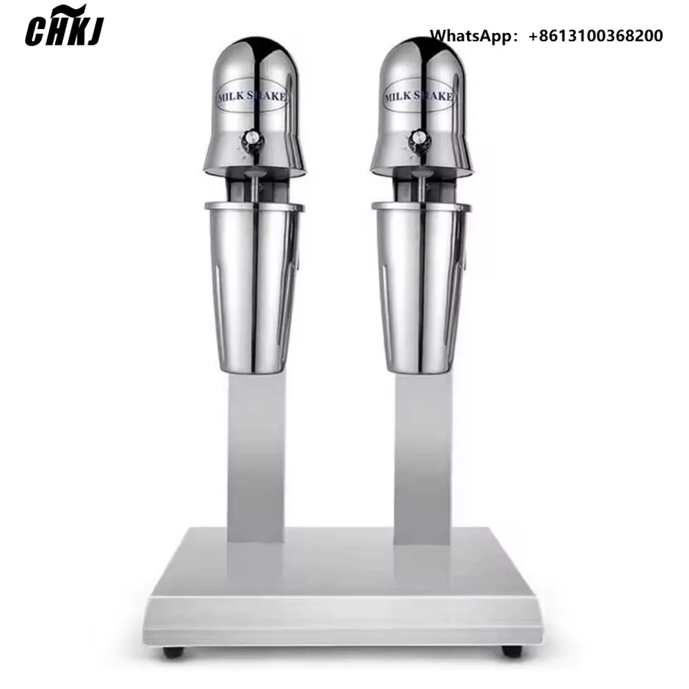 Milk Shake Machine Double Cups Milkshaker Stainless Steel Shaking Machine 220V/110V Milk Mixer Milk Bubble Tea Machine