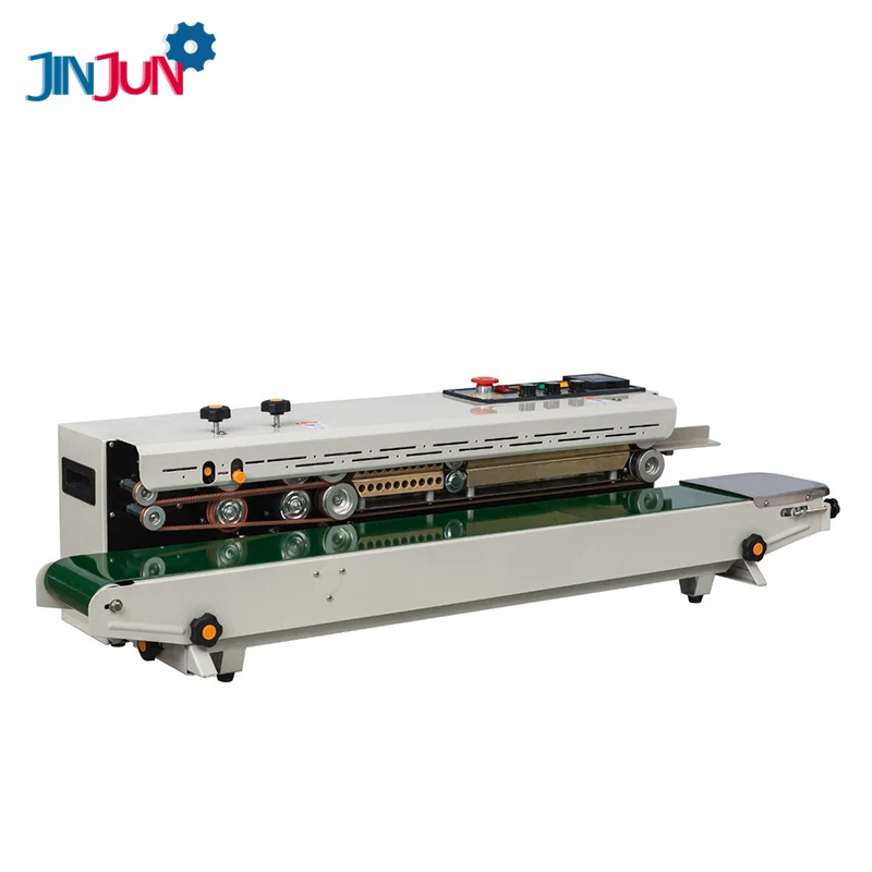 

JINJUN-FR1100C Horizontal Thick Bag PE Film Plastic Bag Continuous Sealing Machine