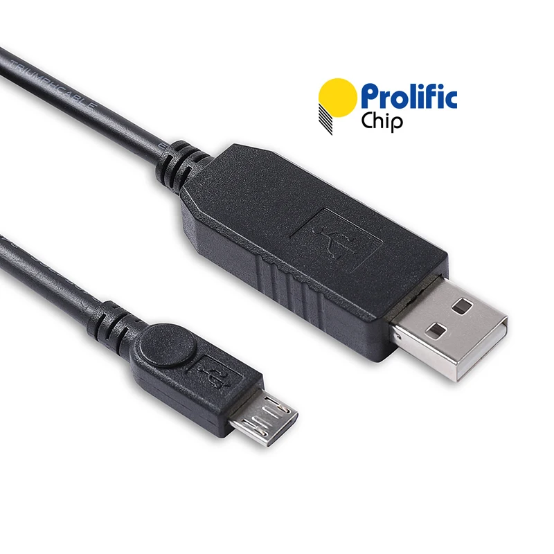 

Micro USB Adapter Cable Prolific PL2303 USB Uart TTL 1.8V Logic Level to Micro USB 5 Pin Cable