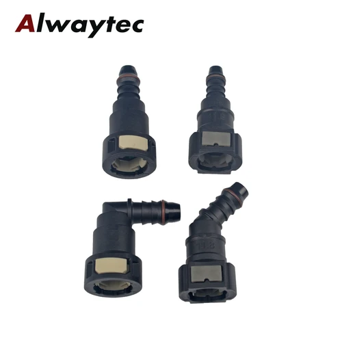 Imagen 2 del producto Acoplador de manguera de línea de combustible para coche, Conector de conexión de liberación rápida, estilo de coche, 11,8mm