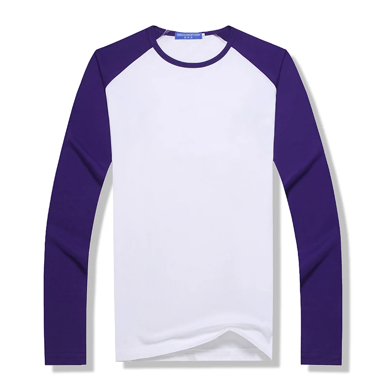 Long Sleeved Elastic T Shirt Printed Logo Custom Design Picture  Raglan Sleeves Men's Women's Children Family Gatherings Gym Top