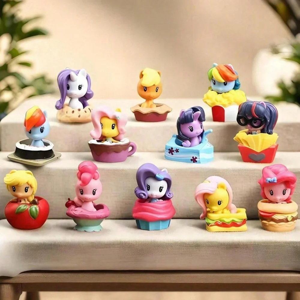 6/12pcs Dim Sum Series Dolls, Cute Anime Style Desktop Figurines. Perfect Home Decor & Office Decor. Ideal for Birthday Party