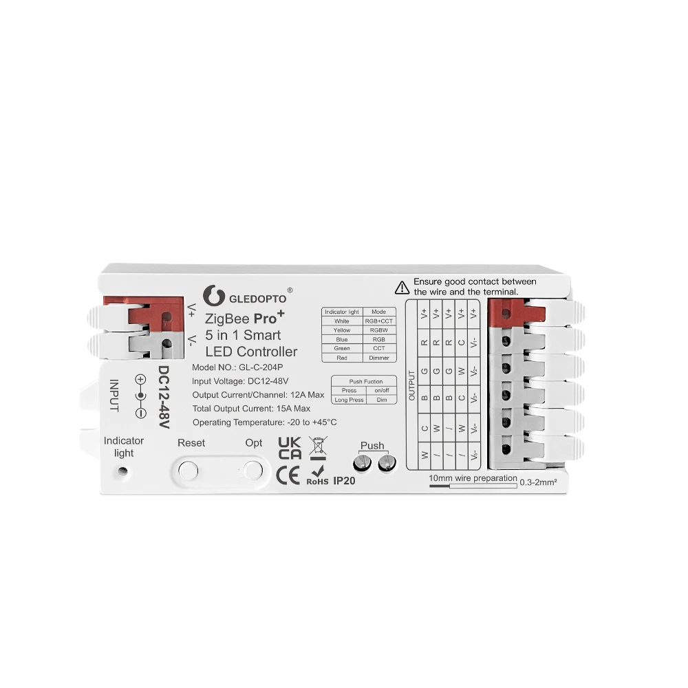 GLEDOPTO ZigBee3.0 Pro LED Controller DC 12-48V 3