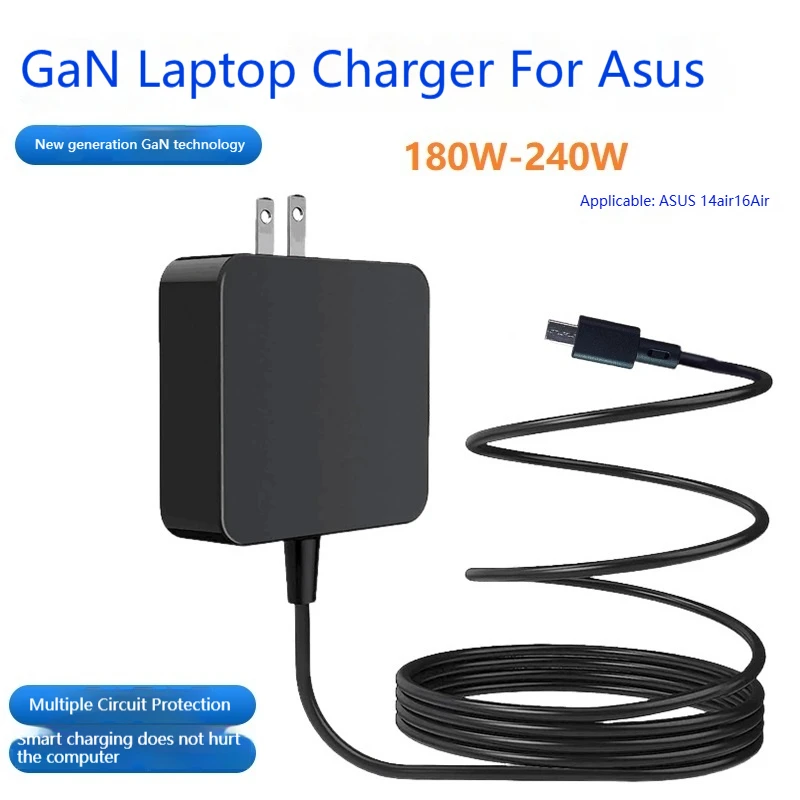 Corsulin 20 V 12A 240 W GaN AC Adapter Laptop Power Voor ASUS ROG Zephyrus G14 Air 2024 GA403 Rog G16 Air2024 GU605