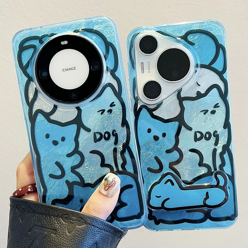 حافظة هاتف للزوجين على شكل قطة كرتونية لطيفة لهاتف Honor Magic7 6 200 400 Lite Pro Smart X9c X9a X8a X8b X8c X7c غطاء Funda للفتيات