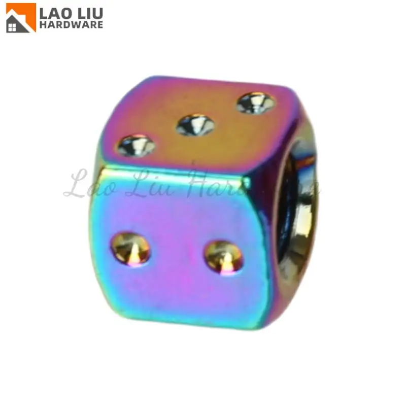 أغطية جذع صمام الألومنيوم، أغطية صمامات إطارات عجلة السيارة على شكل النرد، سيارات مناسبة عالمية #6