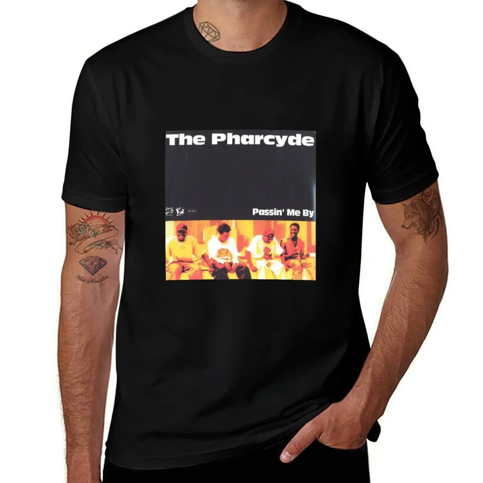 Футболка The Pharcyde - Passin Me By T-Shirt, базовая, с коротким рукавом, больших размеров