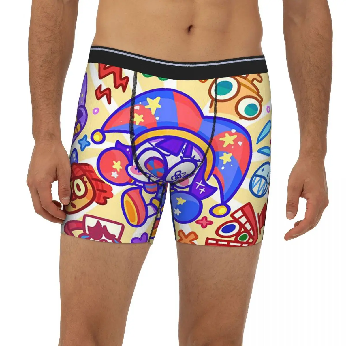 

Pomni The Amazing Digital Circus Long Boxer Underpants Short Men's Panties Comfortable Underwear for Homme Man Boyfriend Gift