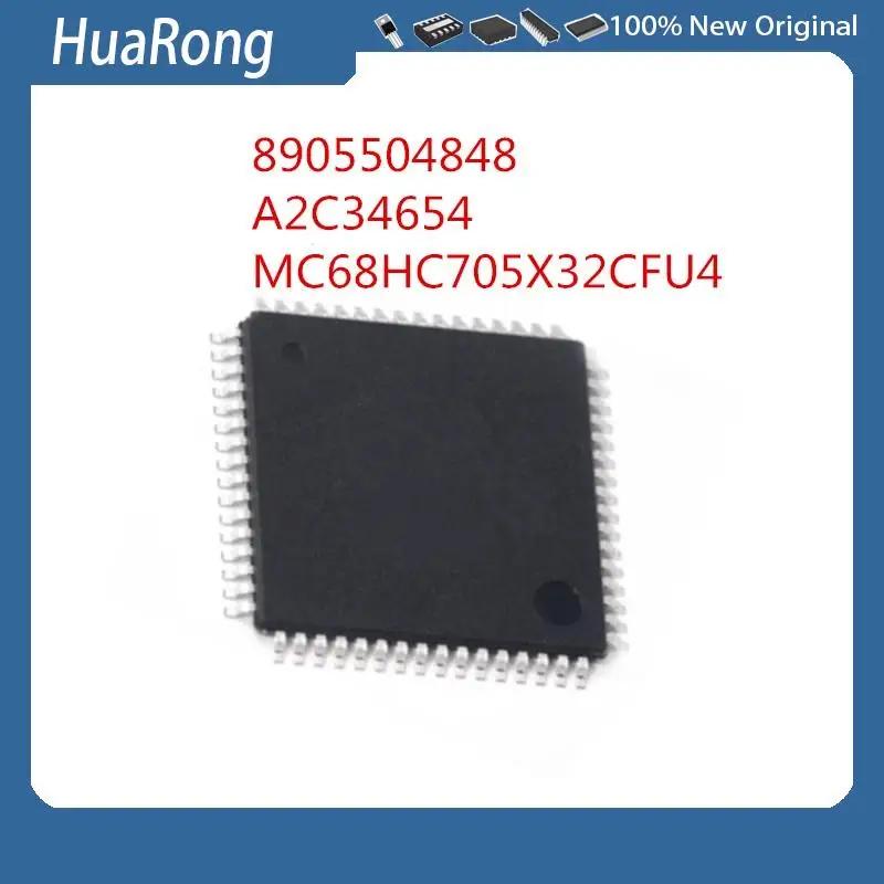 2PCS/LOT    8905504848     A2C34654   ATIC88 B3     MC68HC705X32CFU4   OG47V  CFU4   MC68HC705X32  0G47V   QFP64