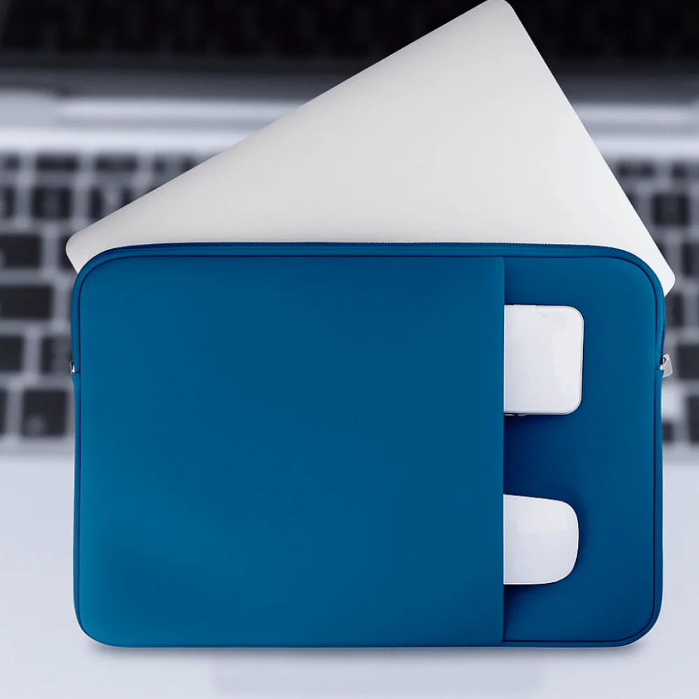 

Anti Scratch Portable Laptop Bags Protective Cover Lightweight Laptop Case Soft Material Dual Zipper Notebook Sleeve Women's Bag