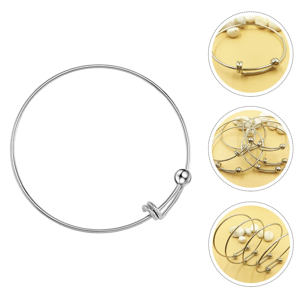 

15Pcs Stainless Steel Push-Pull Bracelet Adjustable Elastic Bangle for Women Chic Daily Wear Jewelry Gift for Birthday