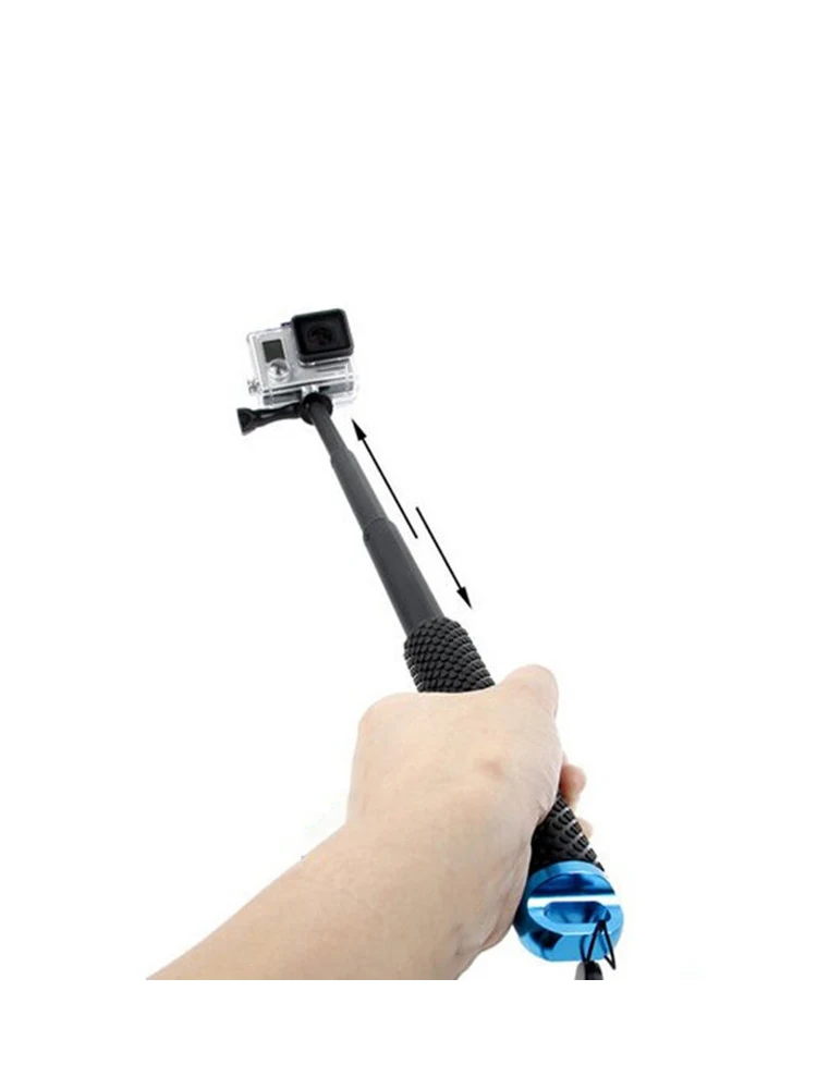 Uchwyt do selfie, regulowany monopod z przedłużką do Gopro Hero 13 12 11 10 9 8 5 SJCAM insta360 AKASO DJI OSMO Action Camera — zdjęcie 2