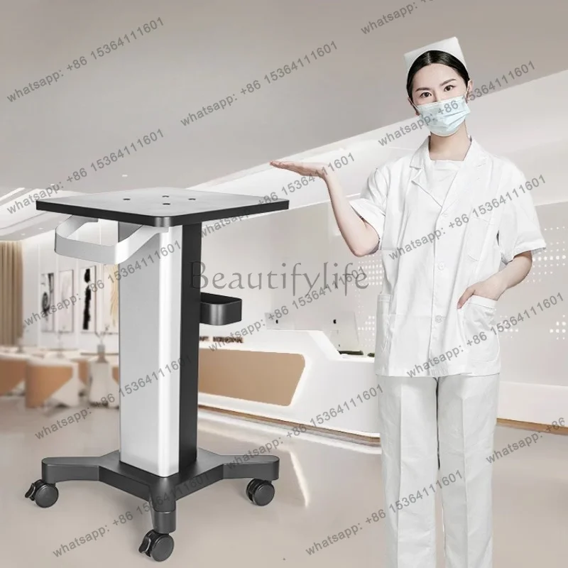 Factory Direct Sales Beauty Instrument Dental Trolley Cart Medical Storage Shelf Utility Salon Trolley Creativity Salon Furnitur