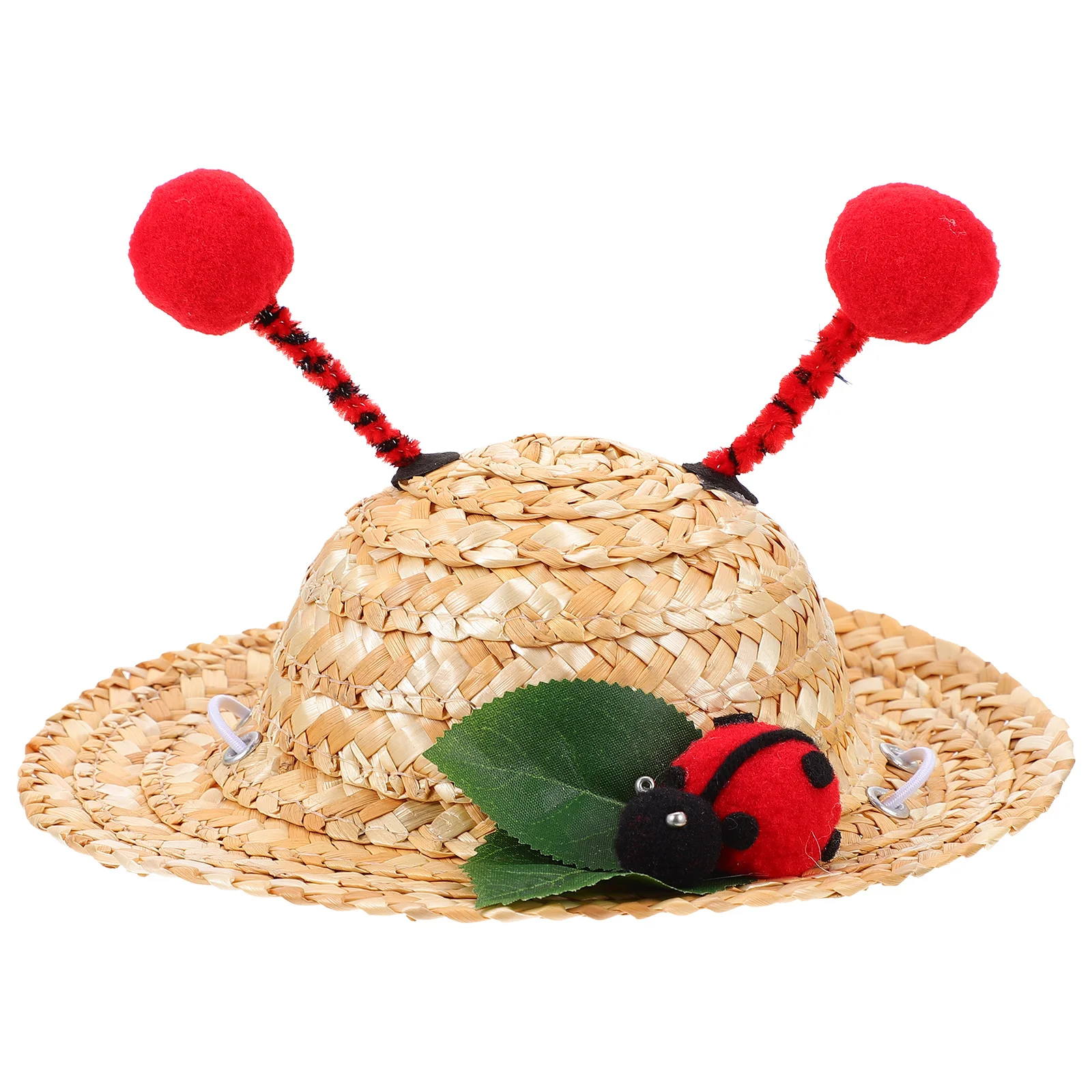 

Small Dog Summer Straw Hat Pet Cat Kitten Lightweight Breathable Beach Vacation Puppy Photography Prop Small Dog Hat