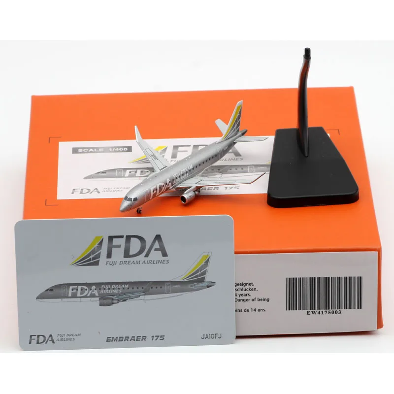 

EW4175003 Alloy Collectible Plane Gift JC Wings 1:400 FDA Fuji Dream Airlines Embraer 170 Diecast Aircraft Jet Model JA10FJ