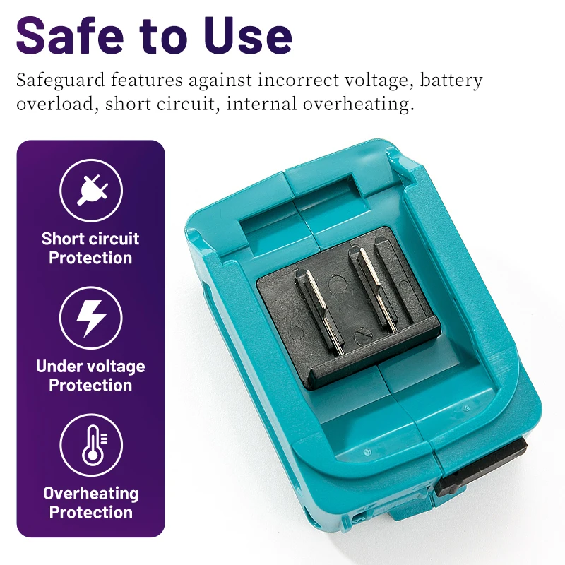 

Makita USB адаптер питания для раздвижной батареи 10,8 В ADP08