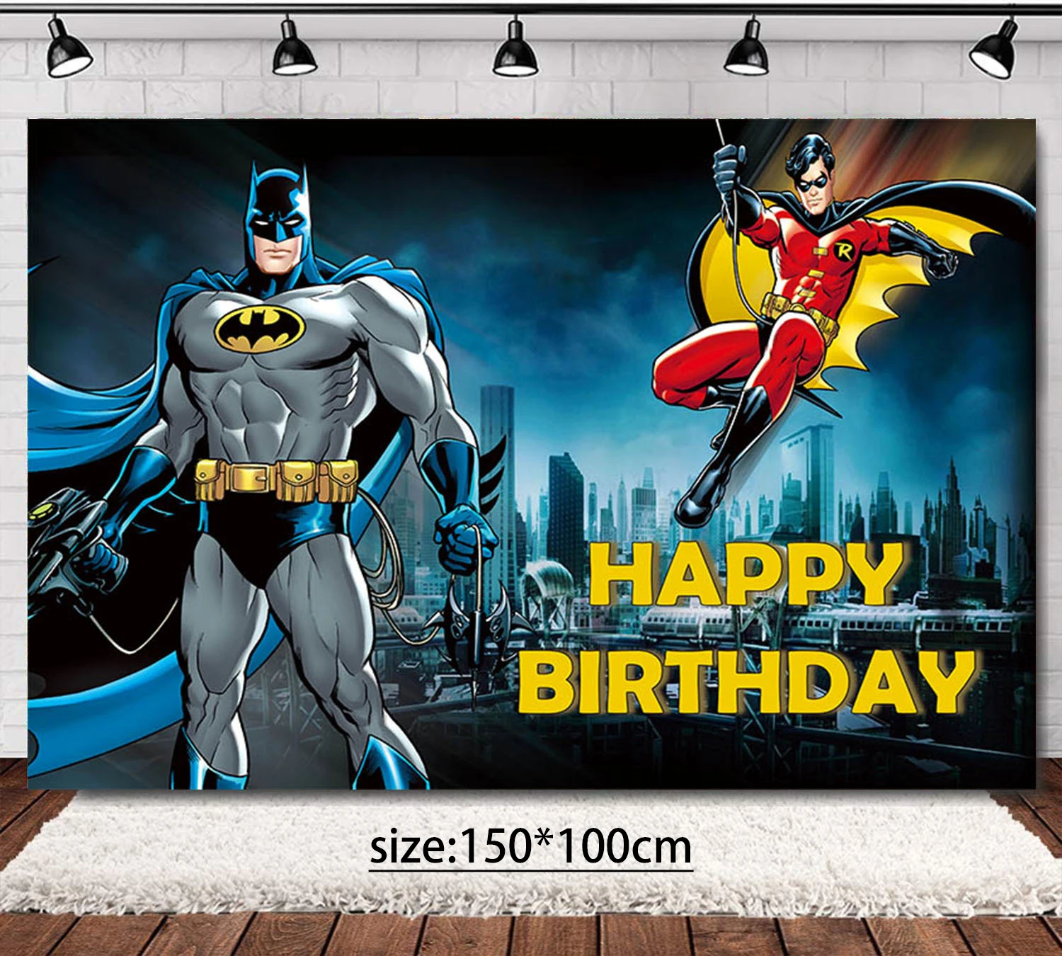 Kayou Batman Birthday Party Decoration Disposable Tableware Set Gift Box Cups and Plates Paper Tablecloth Baby Christening