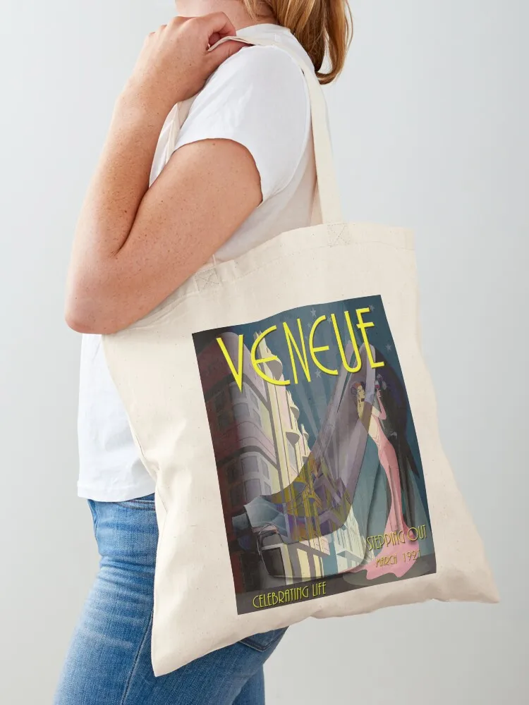 

VENEUE : Vintage 1921 Stepping Out Magazine Advertising Print Tote Bag Canvas bag Canvas bag luxury women