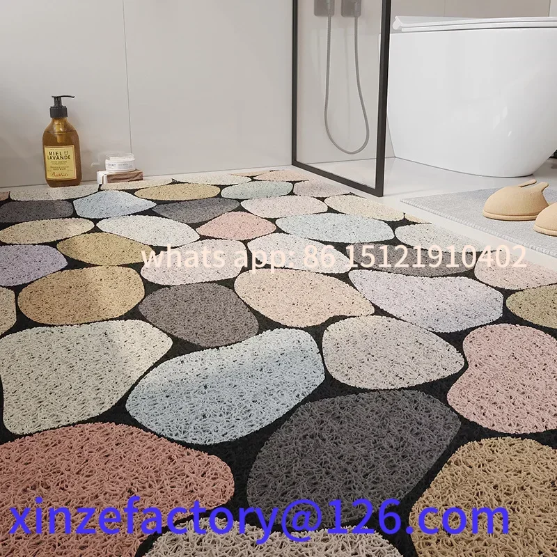

Customizable Bathroom Shower Anti Slip Mat, Environmentally Friendly PVC Bath Mats, Home Outdoor Doormat,