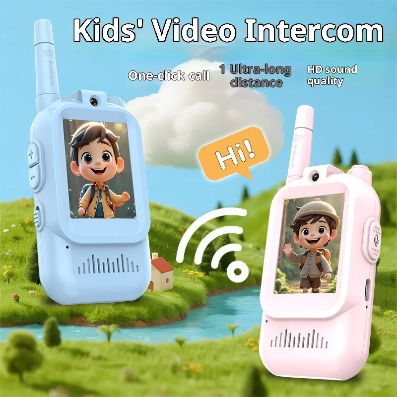 Simulatieapparaat Kinderen Video-intercom Ondersteuning Voice Photo MMS Lange afstand WiFi-speelgoed voor ouder-kind cadeau