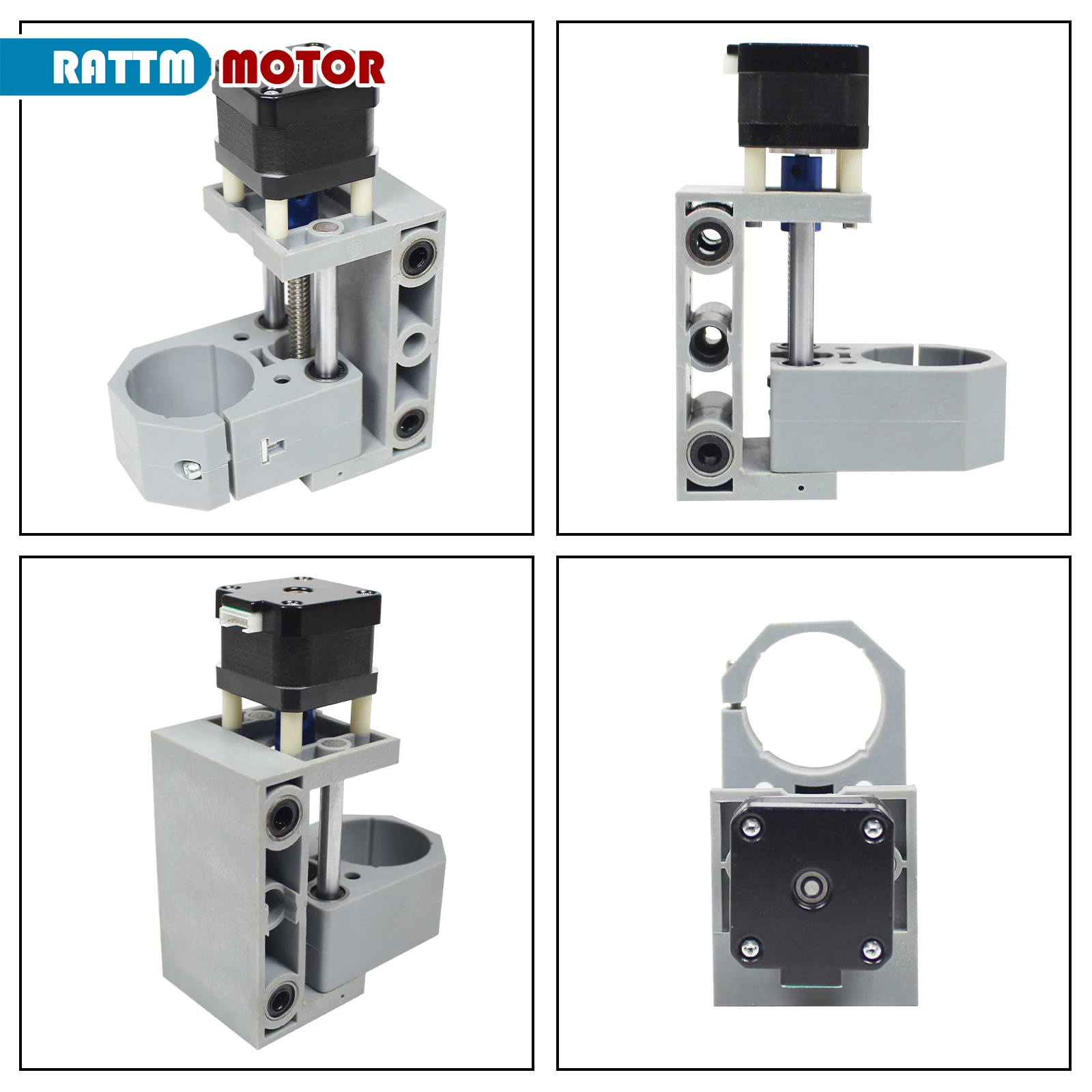 Imagem -05 - Cnc Laser Engraving Machine Acessórios Motor Mount Clamp Suporte Suporte Parte com 775 1610 ou 3018 Pro z Axis Set