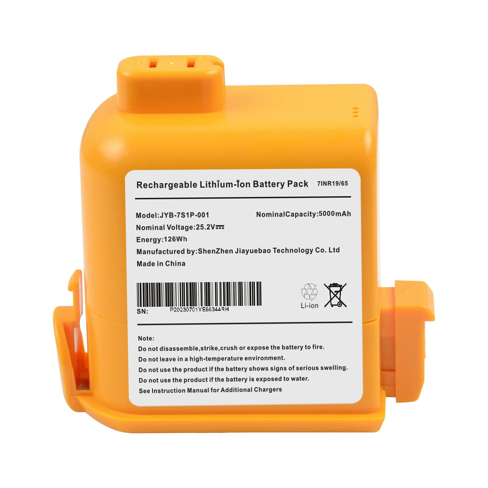 

Усовершенствованная литий-ионная батарея 25,55 В, 5000 мАч для ручного пылесоса LG A9 Series Cord Zero A958 A9MASTER2X